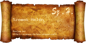 Szemes Helén névjegykártya